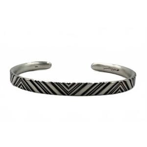 NEW SERGIO LUB men's crafted trinity bracelet in silver